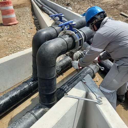 Reubicación de Tuberías de 8" HDPE