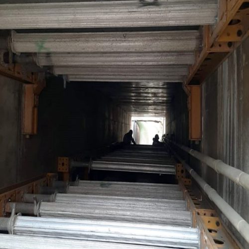 Entubado del túnel de la sección 35T