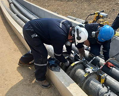 Suministro, fabricación y montaje de estructuras y tuberías de HDPE